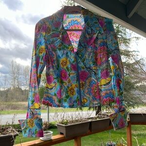 NWT Diane Olsen Floral Show Jacket